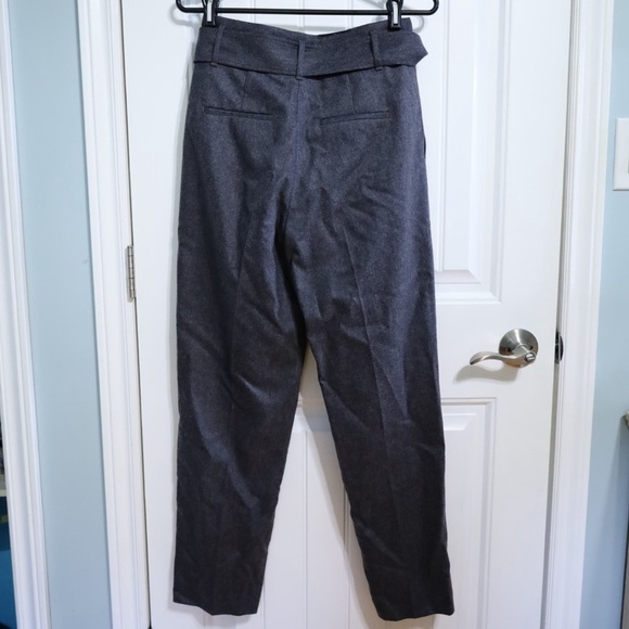 Aritzia Wilfred Gia Tie-Front Pants in Heathered Grey Womens Size 4 - Picture 8 of 12